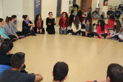 Uno de los talleres del Aula dentro de la Jornada Danza y disCapacidad