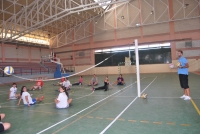 Prctica de voleibol sentado