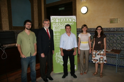 De izq a dcha,Gonzalo Donaire, Enrique Centella, Jose Manuel Roldn,  Begoa Escribano y Teresa Hernndez