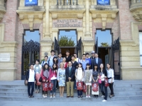Recepcin de estudiantes chinos de la Southwest University y Sichuan University