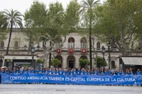 Los voluntarios de Crdoba 2016 promocionan la candidatura en Sevilla