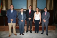 De izquierda a derecha, Rafael Blanco, Miguel Moreno, Jos Carlos Gmez, Eva Noguero y Daniel Garca
