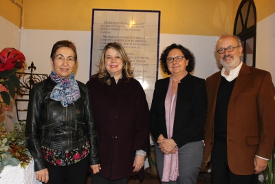 De izquierda a derecha, Milagros Fernndez, Mercedes Monmany, Mara Teresa Roldn y ngel Prez