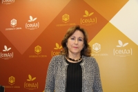 La nueva directora de la Unidad de Igualdad de la Universidad de Crdoba, antes de la presentacin del programa de activiadades