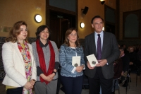 De izquierda a derecha, Rosario Mrida, M Luisa Calero, Mara Rosal y Jos Carlos Gmez Villamandos.