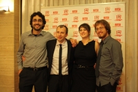 De izquierda a derecha, Javier Snchez Monedero, Sergio Gmez Bachiller, Silvia Lopera Cerro y Enrique Delgado Rodrguez
