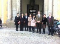 Integrantes de la delegacin de universidades chinas con representantes de la Universidad de Crdoba