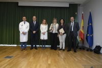 las autoridades asistentes a la inauguracin de las II Jornadas de Enfermedades Raras.