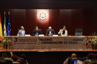 De izquierda a derecha, Octavio Salazar, Luis Garca Montero, Manuel Torres y Benjamn Prado