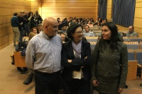 Francisco Urbano, director del SCAI, Teresa Roldn, vicerrectora de Investigacin, y Ana Molina, directora del SAEX