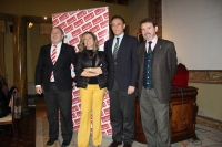 De izquierda a derecha, Francisco Luis Crdoba, Magdalena Entrenas, Jos Carlos Gmez Vllamandos y Juan Carandell 