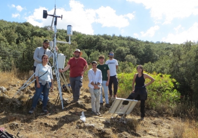 Imagen de la estación meteorológica instalada en la subbética.