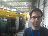 El investigador de la UCO Jorge Berenguer Antequera en las instalaciones del CERN
